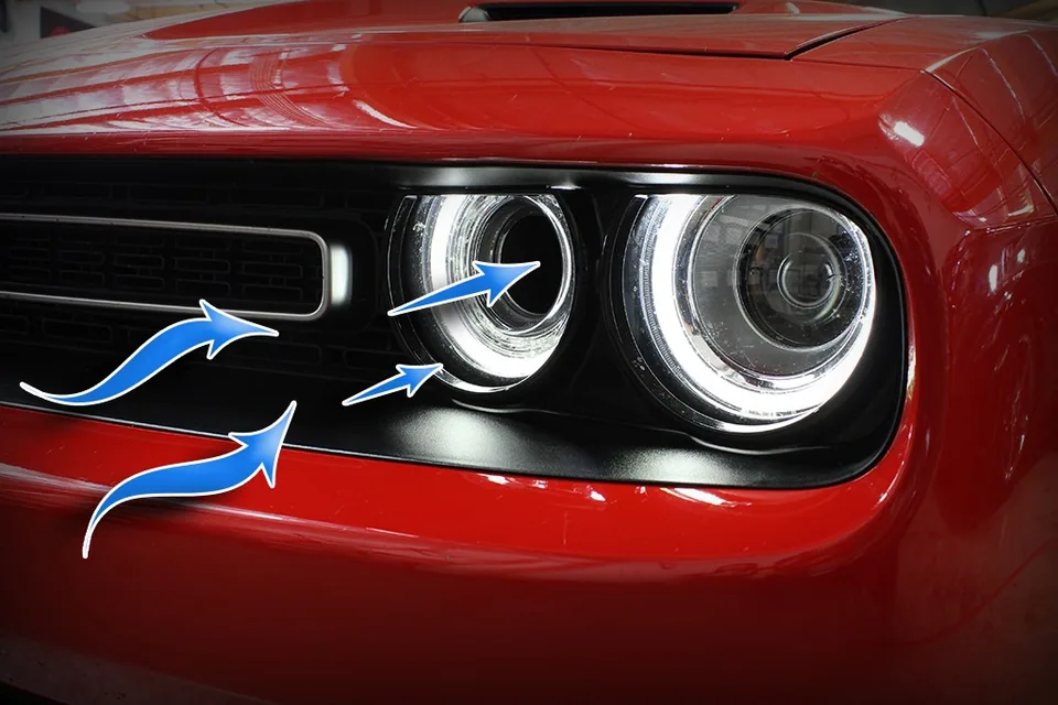aFe Dynamic Air Scoop 2015 Dodge Challenger V6-3.6 / V8-5.7/6.4L HEMI - BLK 54-72203-S 2 of 5