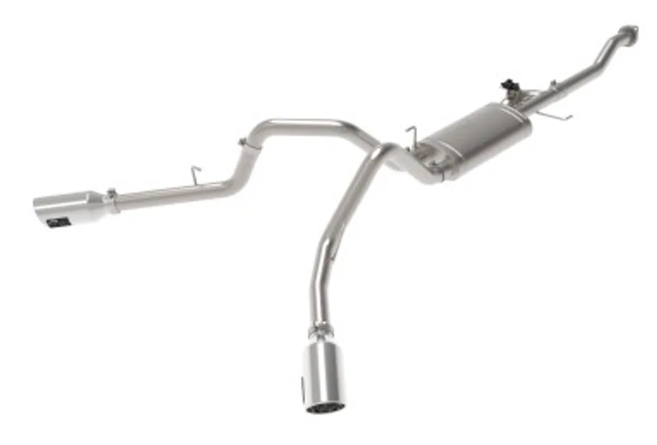 aFe Gemini XV 3in 304 SS Cat-Back Exhaust 15-20 Ford F-150 V6 2.7L/3.5 w/ Polished Tips 49-33123-P 1 of 1