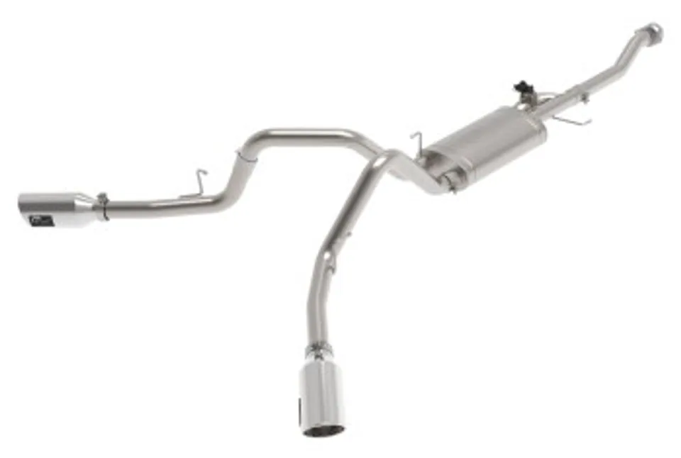 aFe Gemini XV 3in 304 SS Cat-Back Exhaust 2021 Ford F-150 V6 2.7L/3.5L (tt)/V8 5.0L w/ Polished Tips 49-33129-P 1 of 1