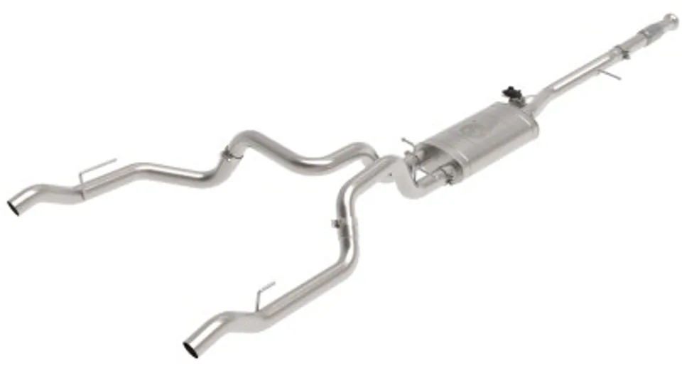 aFe Gemini XV 3in 304 SS Cat-Back Exhaust w/ Cutout 19-21 GM Silverado/Sierra 1500 V8 49-34138 1 of 1