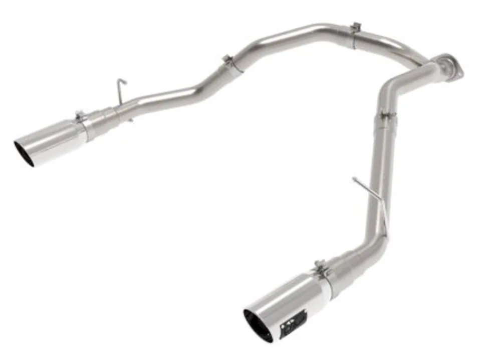 aFe Large Bore-HD 3in 409SS DPF-Back Exhaust System w/ Polished Tip RAM 1500 20-21 V6-3.0 49-42080-P 1 of 1