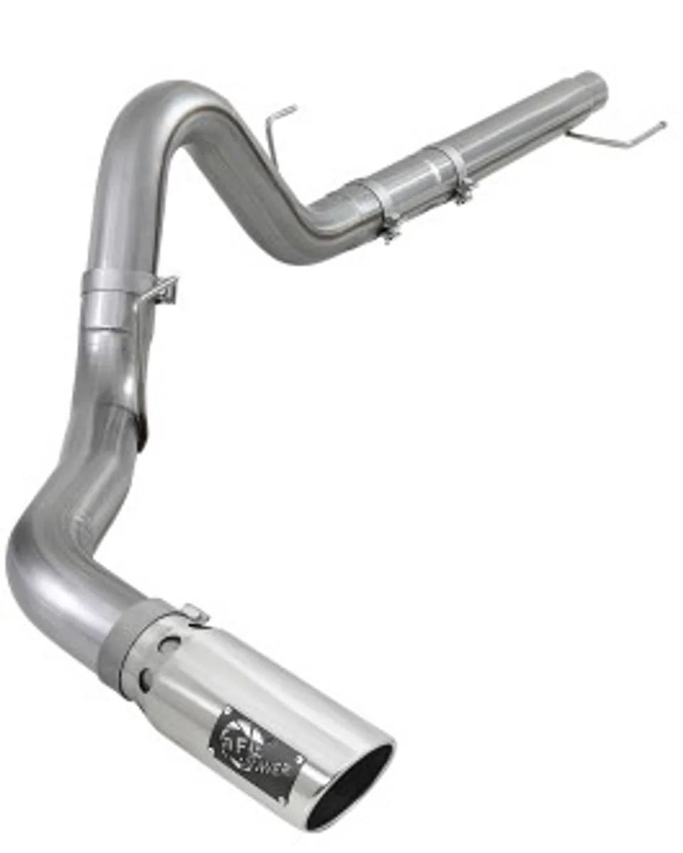 aFe Large Bore-HD 4in 409 SS DPF-Back Exh 18-19 Ford F-150 V6-3.0L (td) w/ Polished Tip 49-43106-P 1 of 1