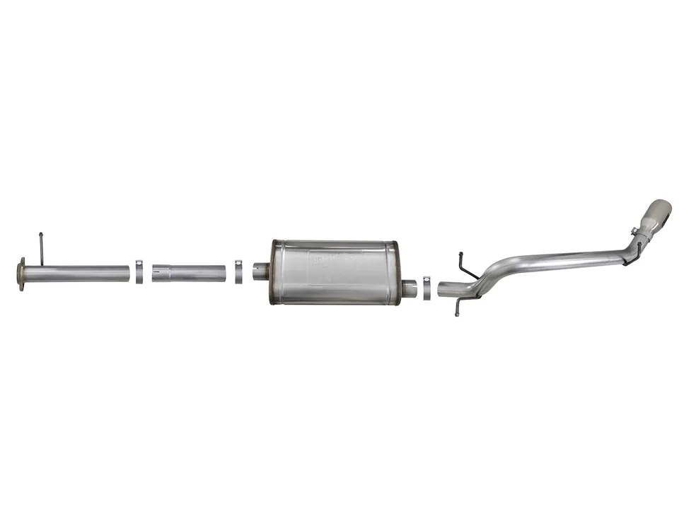 aFe MACH Force-Xp 3.0in 304 SS Cat-Back Exhaust w/ Polished Tip 17-18 GM Colorado/Canyon 49-44097-P 4 of 6
