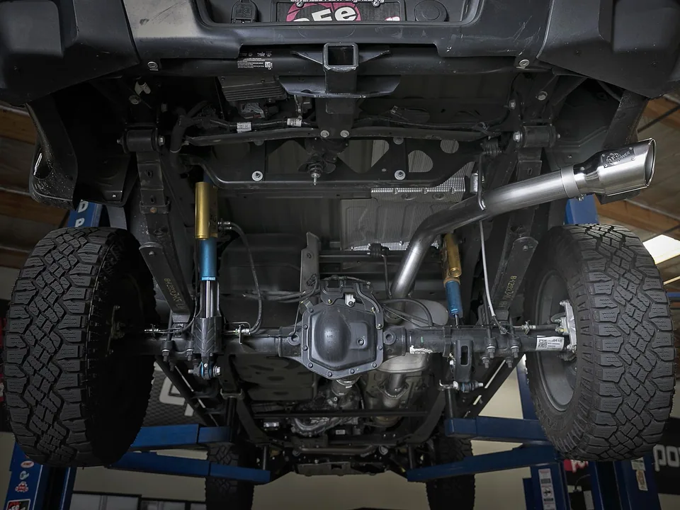 aFe MACH Force-Xp 3.0in 304 SS Cat-Back Exhaust w/ Polished Tip 17-18 GM Colorado/Canyon 49-44097-P 5 of 6