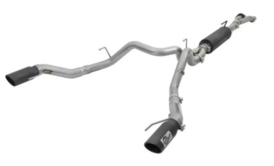 aFe MACH Force-Xp 3in to 3-1/2in 304 SS Cat-Back Exhaust w/Black Tip 17-18 Ford F-150 Raptor V6 3.5L 49-33094-B 1 of 1