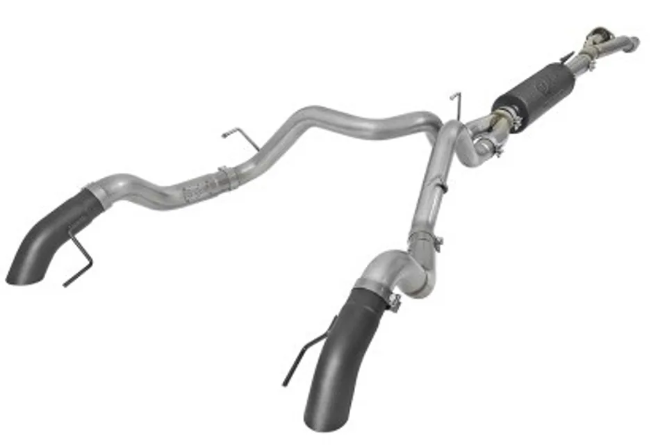 aFe MACH Force-Xp Cat-Back Exhaust w/Dual Hi-Tuck Tips Black 17-18 Ford F-150 Raptor V6-3.5L (tt) 49-33095-B 1 of 1