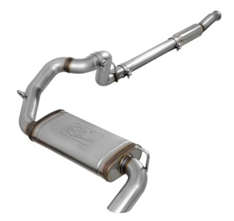 aFe MACHForce XP 18-20 Jeep Wrangler (JL) L4-2.0L (t) 3in 409 SS Cat-Back Hi-Tuck Exhaust 49-48079 1 of 1
