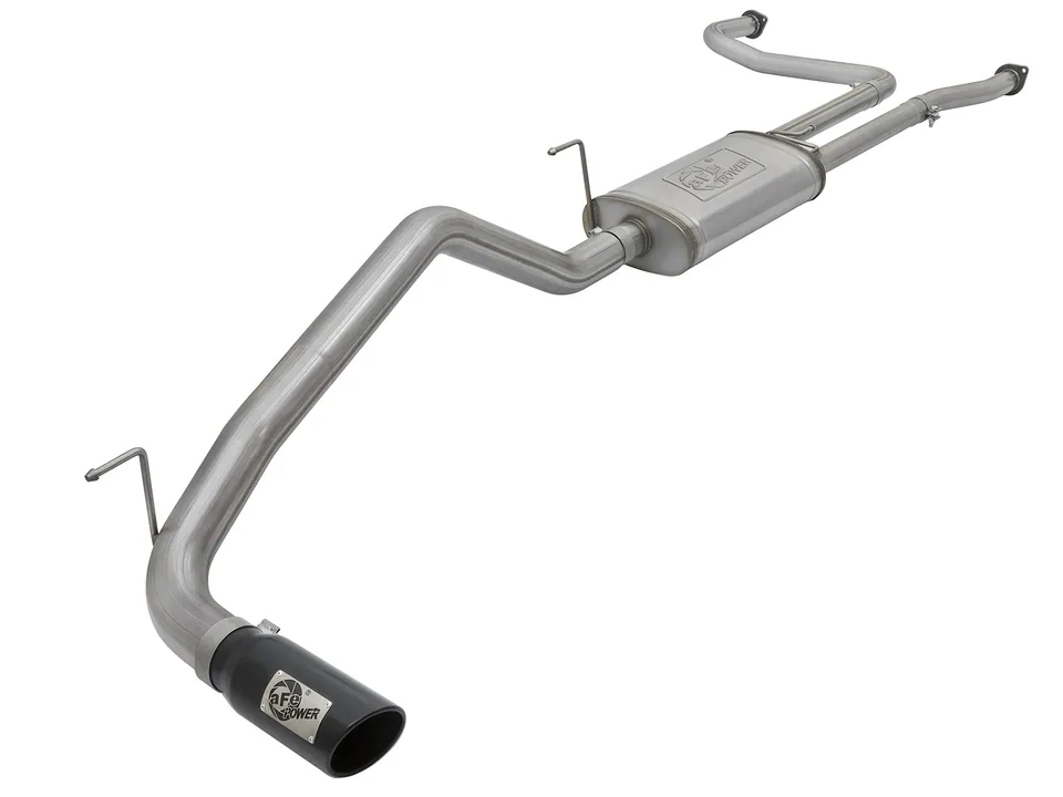 aFe MACHForce XP 2.5in Cat-Back Exhaust System w/ Black Tip Nissan Titan 17-19 V8-5.6L 49-46125-B 1 of 6