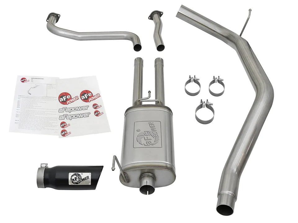 aFe MACHForce XP 2.5in Cat-Back Exhaust System w/ Black Tip Nissan Titan 17-19 V8-5.6L 49-46125-B 6 of 6