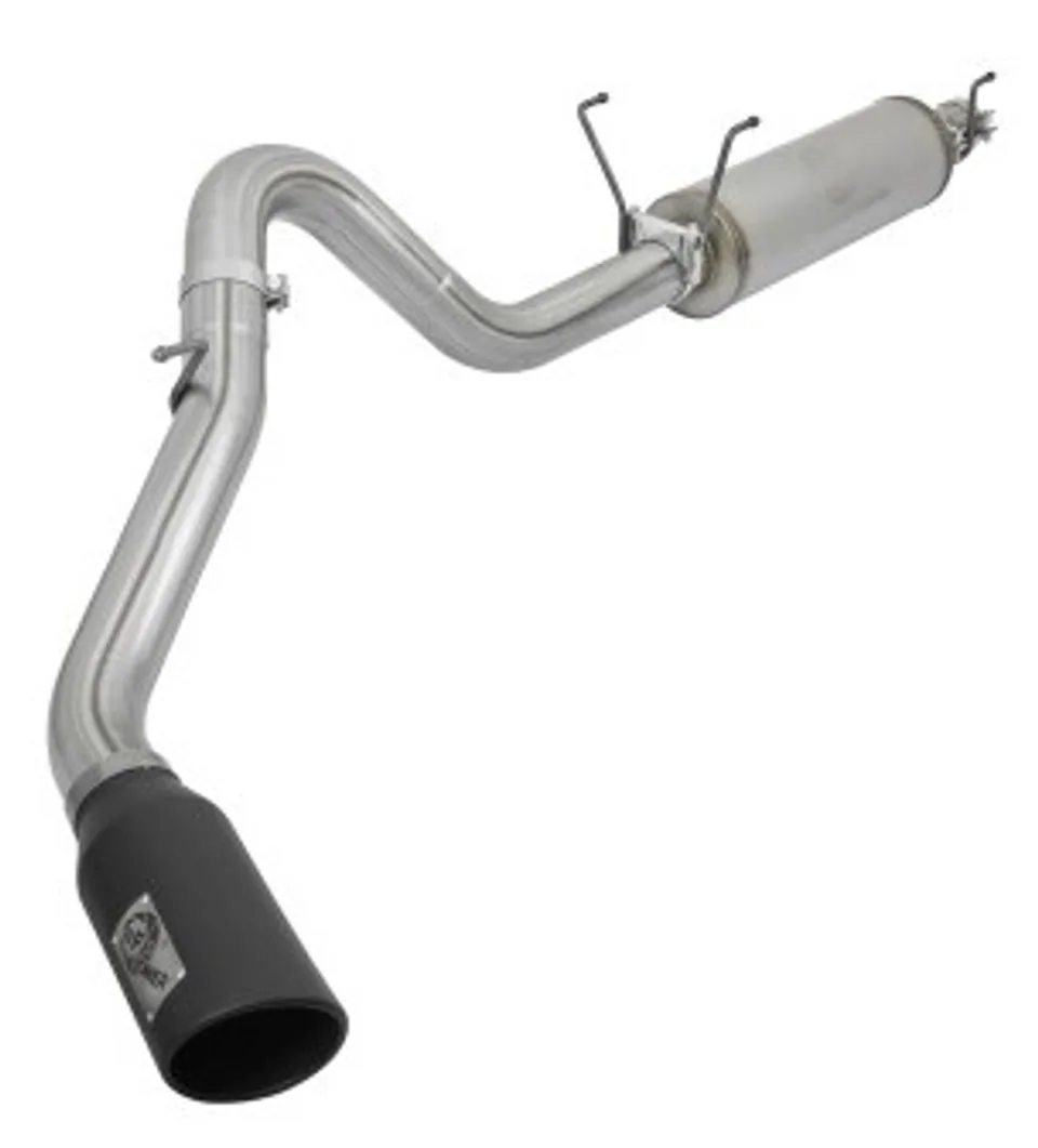 aFe MACHForce XP 4in Exhausts Cat-Back SS Side Exit 14-17 Dodge Ram 2500 V8-6.4L Hemi w/ Black Tips 49-42056-B 1 of 1