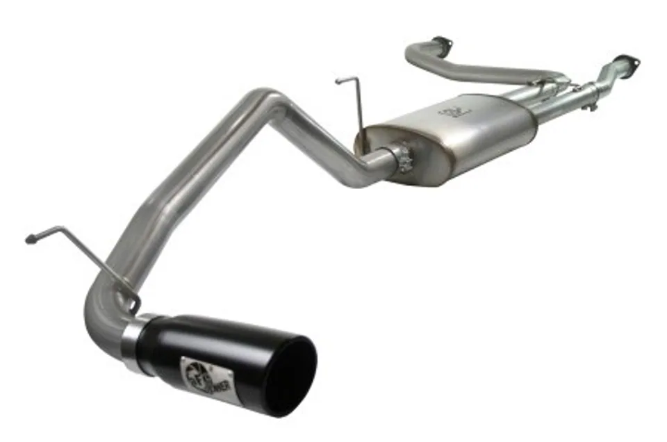 aFe MACHForce XP Exhaust Cat-Back 2.5/3in SS-409 w/ Black Tip 04-12 Nissan Titan V8 5.6L 49-46102-B 1 of 1