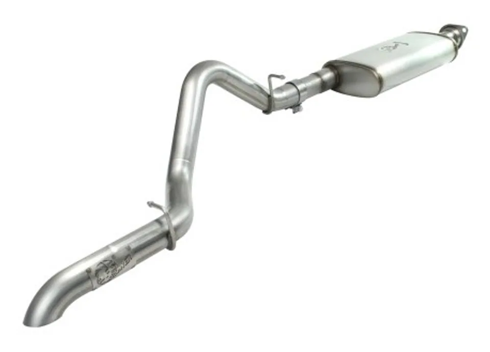 aFe MACHForce XP Exhaust Cat-Back SS-409 04-06 Jeep Wrangler TJ Unl L6 4.0L 2.5in Off-Road No Tip 49-46229 1 of 1