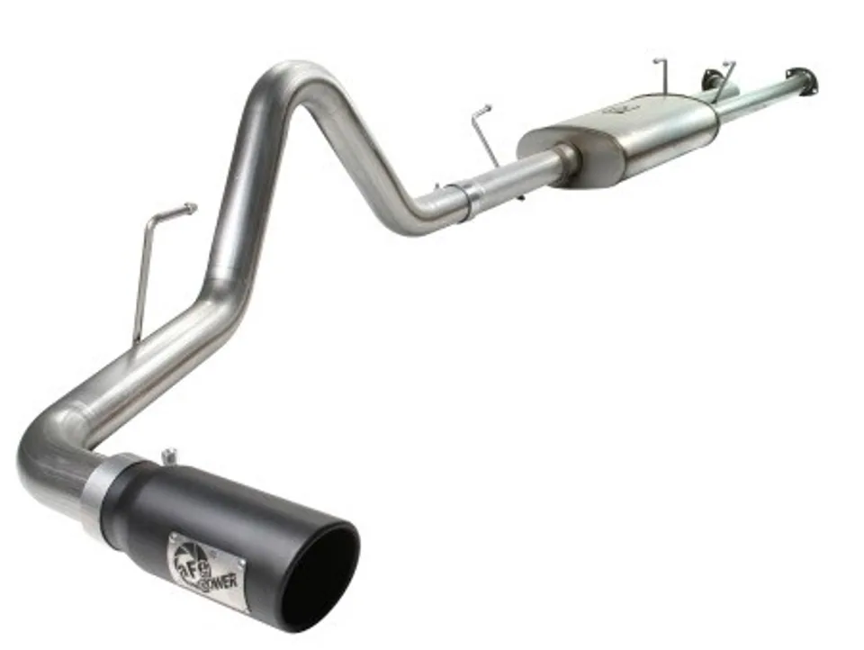aFe MACHForce XP Exhaust Cat-Back SS-409 07-09 Toyota Tundra V8-5.7L w/ Black Tip 49-46006-B 1 of 1
