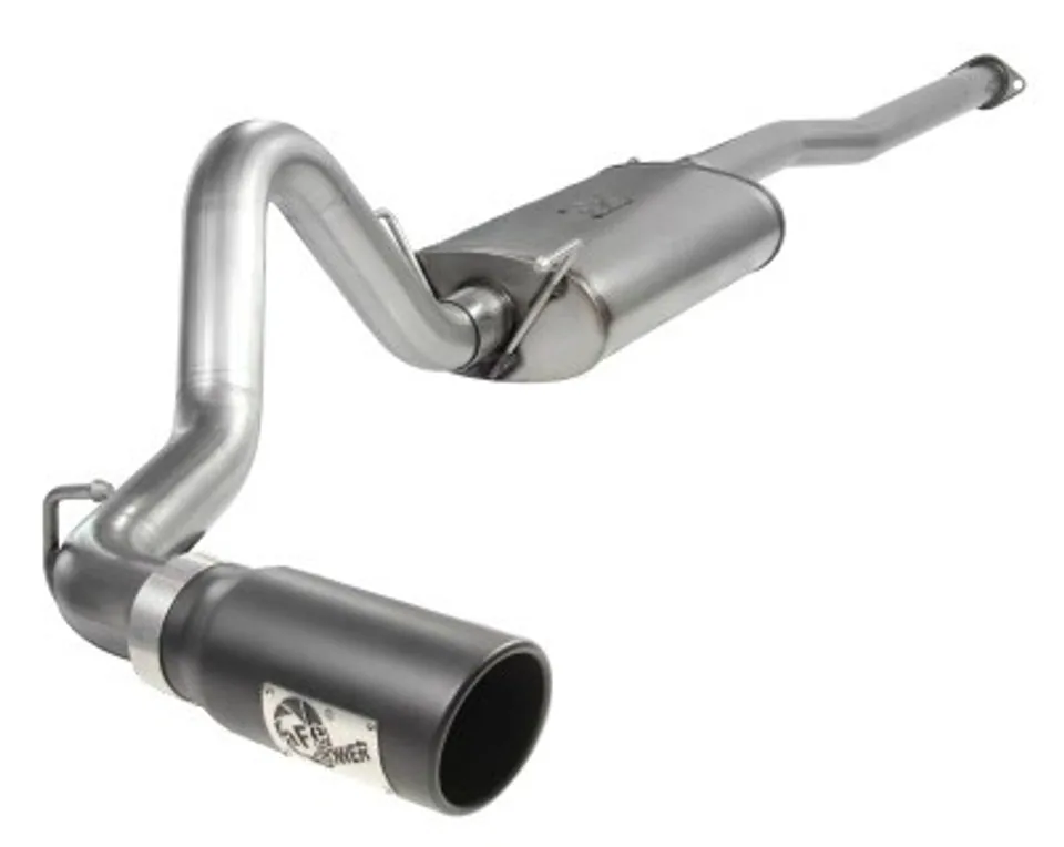 aFe MACHForce XP Exhausts Cat-Back SS-409 EXH CB Toyota Tacoma 05-13 V6-4.0L (Blk Tip) 49-46001-1B 1 of 1