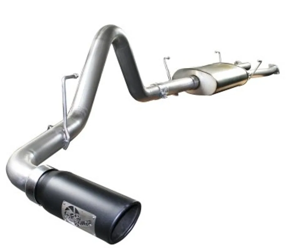 aFe MACHForce XP Exhausts Cat-Back SS-409 EXH CB Toyota Tundra 07-09 V8-4.7L (blk tip) 49-46009-B 1 of 1