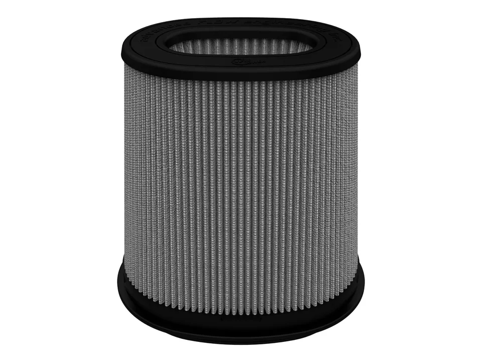 aFe Magnum FLOW Pro DRY S Air Filter 6.75x4.75 Flange 8.25x6.25 Base (Mt2) 7.25x5 Top 8.5 Height 21-91101 1 of 4