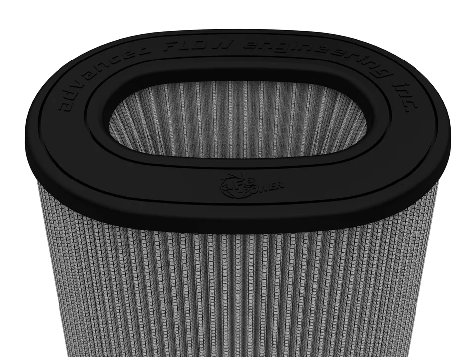 aFe Magnum FLOW Pro DRY S Air Filter 6.75x4.75 Flange 8.25x6.25 Base (Mt2) 7.25x5 Top 8.5 Height 21-91101 4 of 4
