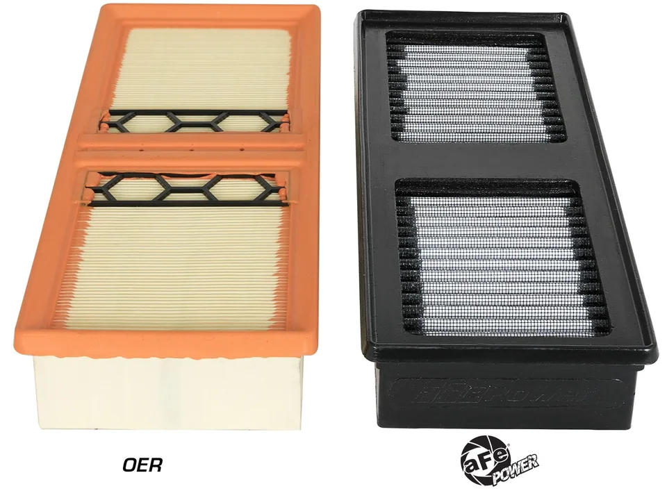 aFe Magnum FLOW Pro DRY S OE Replacement Air Filter 17-18 Alfa Romeo Giulia I4-2.0L (t) 31-10279 3 of 5