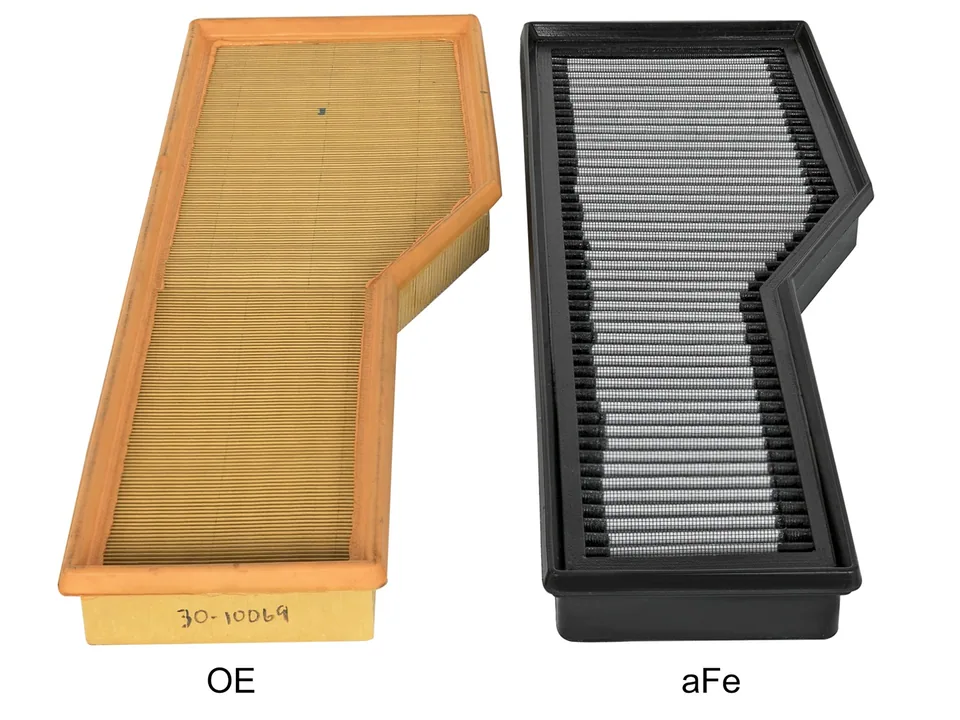 aFe Magnum FLOW Pro DRY S OE Replacement Filter 04-08 Porsche 911 Carrera (997) H6 3.6L 31-10069 3 of 6