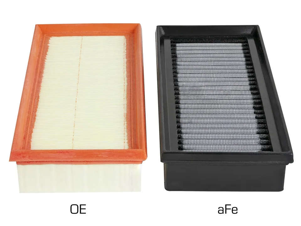 aFe Magnum FLOW Pro DRY S OE Replacement Filter 15-19 Mercedes C63 AMG 4.0L TT (Pair) 31-10289-MA 3 of 4