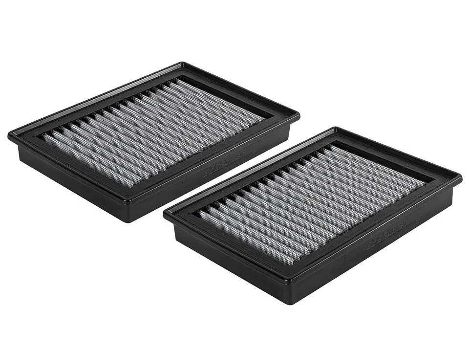 aFe Magnum FLOW Pro DRY S OE Replacement Filter (Pair) 17-19 Infiniti Q60 V6 3.0 (tt) 31-10271-MA 1 of 1