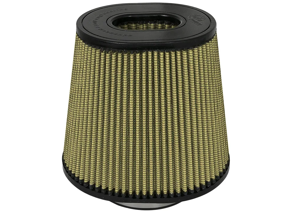 aFe Magnum FLOW Pro GUARD 7 Replacement Air Filter 4.5 F / (9x7.5) B / (6.75 x 5.5) T (Inv) / 9in. H 72-91127 1 of 4
