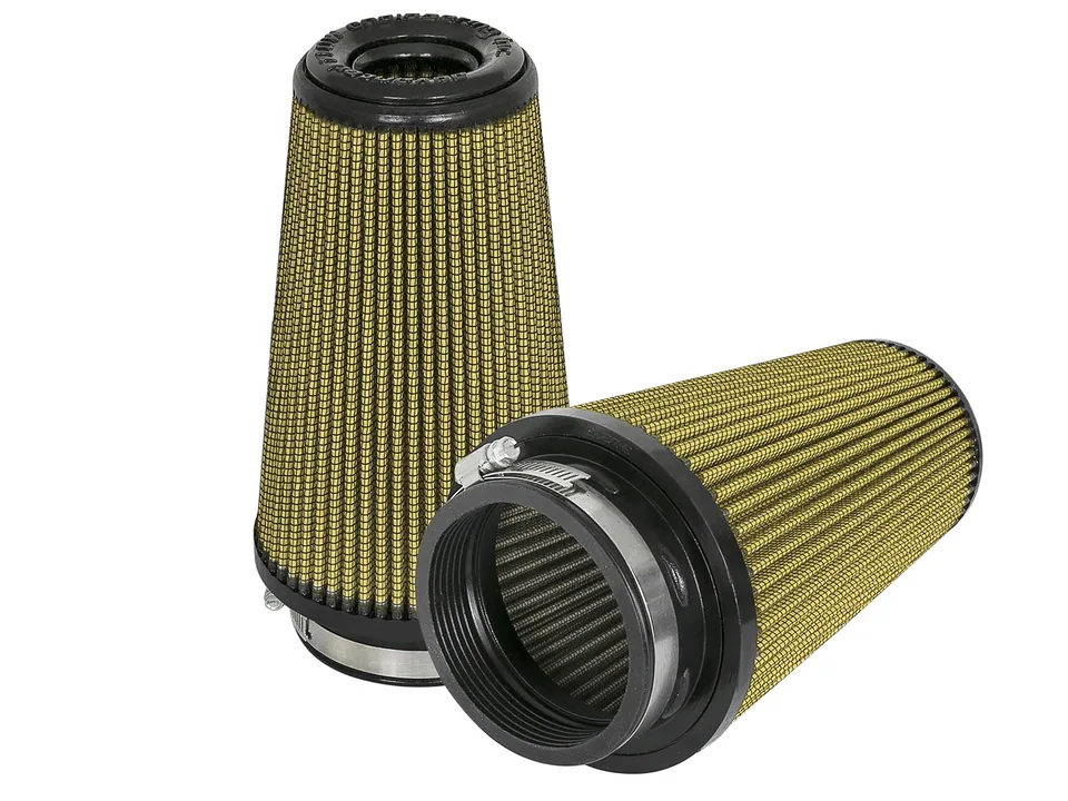 aFe Magnum FLOW Pro GUARD 7 Replacement Air Filter (Pair) F-3.5 / B-5 / T-3.5 (Inv) / H-8in. 72-91117-MA 1 of 5