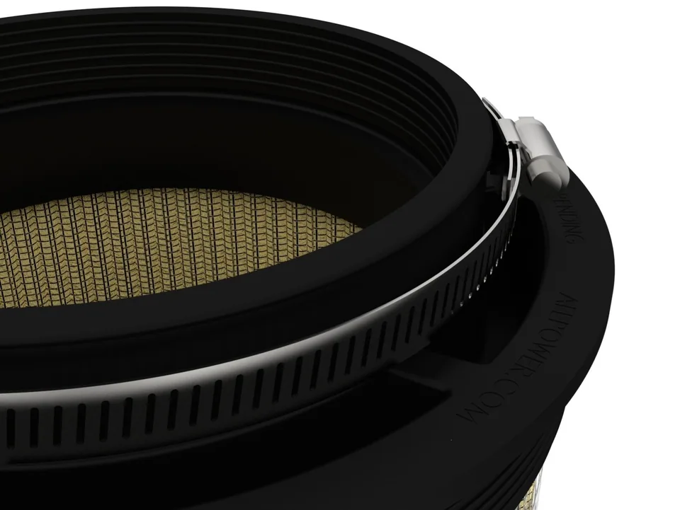 aFe MagnumFLOW Air Filter Pro DRY S 6in Flange x 8 1/8in Base/Top (INV) x 9in H 72-91059 3 of 3