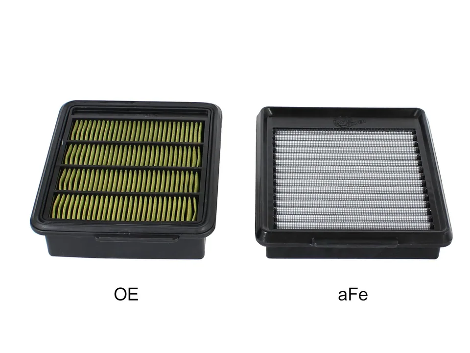 aFe MagnumFLOW Air Filters OEM Replacement Pro DRY S 09-15 Nissan GT-R V6 3.8L (tt) 31-10166 4 of 4
