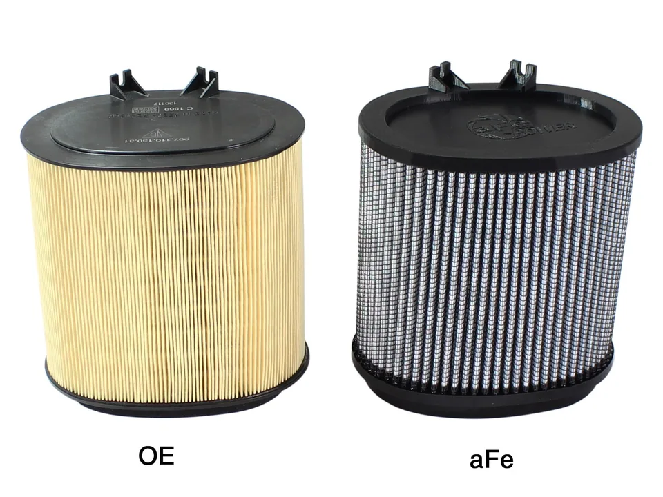 aFe MagnumFLOW OE Replacement Pro DRY S Air Filters 09-12 Porsche 911 (977.2) H6 3.6L/3.8L 11-10126 3 of 4