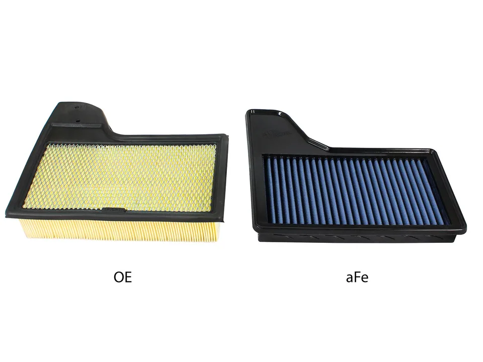 aFe MagnumFLOW OEM Replacement Air Filter PRO 5R 2015 Ford Mustang L4 / V6 / V8 30-10255 4 of 5