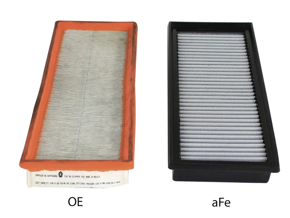 aFe MagnumFLOW OEM Replacement Air Filter Pro DRY S 12-14 Fiat 500 L4 1.4L 31-10252 3 of 4