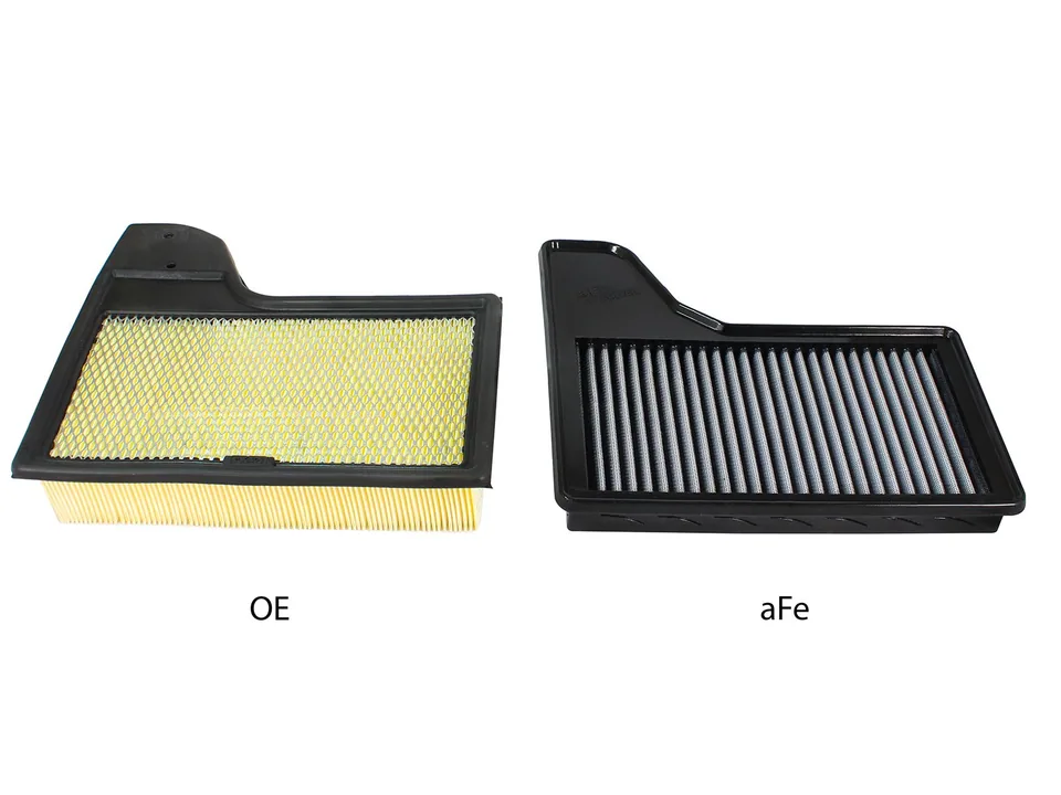 aFe MagnumFLOW OEM Replacement Air Filter PRO Dry S 2015 Ford Mustang L4 / V6 / V8 31-10255 4 of 4