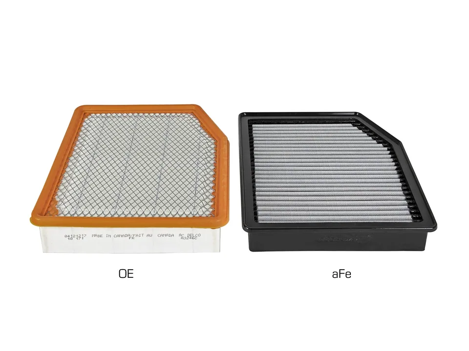 aFe MagnumFLOW Pro DRY S OE Replacement Filter 2019 GM Silverado/Sierra 1500 V6-2.7L/4.3L/V8-5.3 31-10292 3 of 4