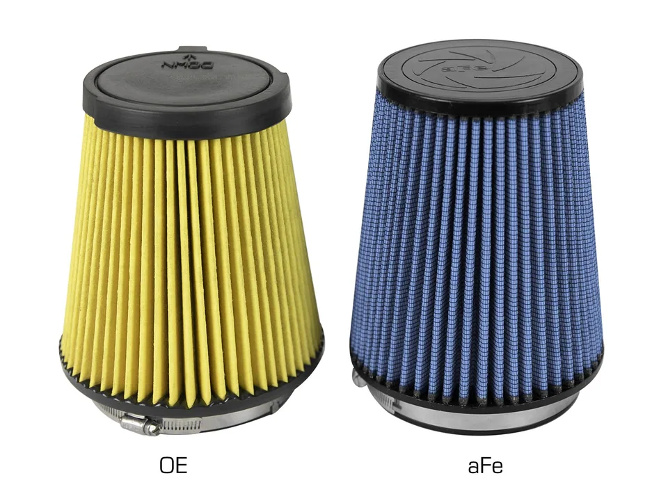 aFe MagnumFLOW Replacement Air Filter w/ Pro 5R Media 16-19 Ford Mustang GT350 V8-5.2L 10-10145 3 of 4