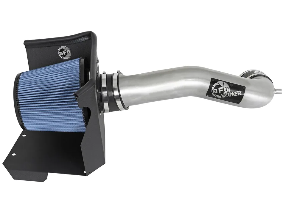 aFe MagnumFORCE Stage-2 PRO 5R CAI Brushed Alum Tube 15-20 GMC Sierra 1500/Silverado/Tahoe/Suburban/Yukon/Yukon XL 5.3L/6.2L w/Electric Fan 54-12332-H 3 of 6