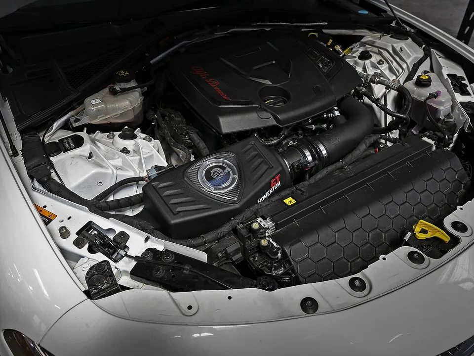 aFe Momentum GT Pro 5R Cold Air Intake System 2017 Alfa Romeo Giulia I4 2.0L (t) 54-76902-1 3 of 6