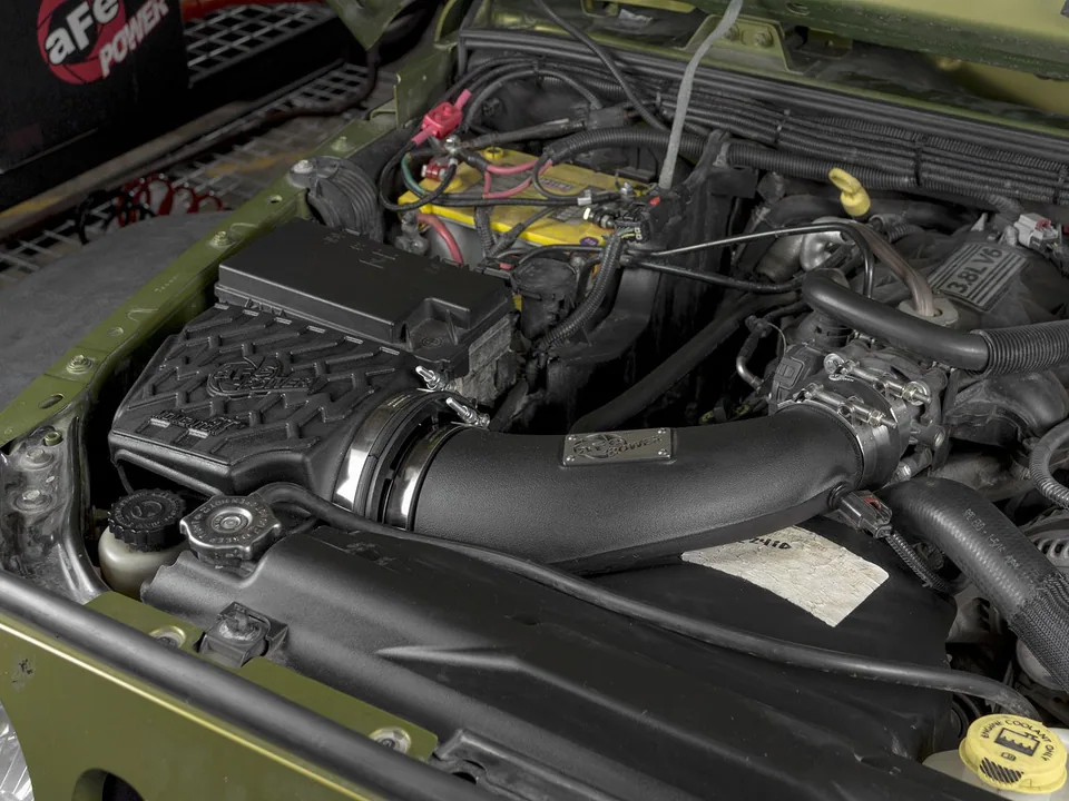 aFe Momentum GT Stage 2 Dry S Intake System 07-11 Jeep Wrangler (JK) V6 3.8L w/ Mechanical Fan 51-76213 2 of 6