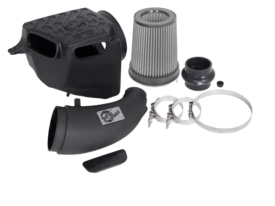 aFe Momentum GT Stage 2 Dry S Intake System 07-11 Jeep Wrangler (JK) V6 3.8L w/ Mechanical Fan 51-76213 3 of 6