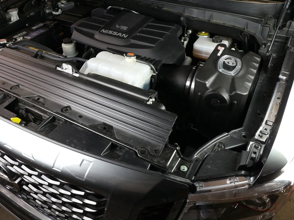 aFe Momentum HD Cold Air Intake System w/ Pro DRY S Filter Nissan Titan XD 17-21 V8-5.6L 50-70034D 3 of 6