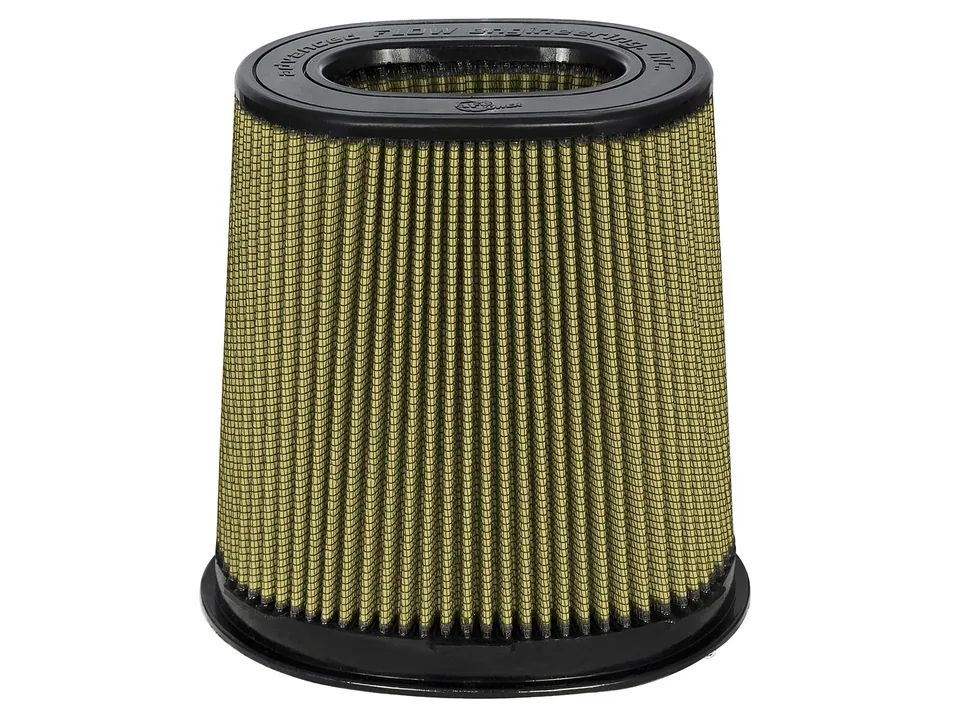 aFe Momentum Intake Rep Air Filter w/PG7 Media-3in F (Dual) x (8.25x6.25)in B x (7.25x5)in T x 9in H 72-91115 1 of 4