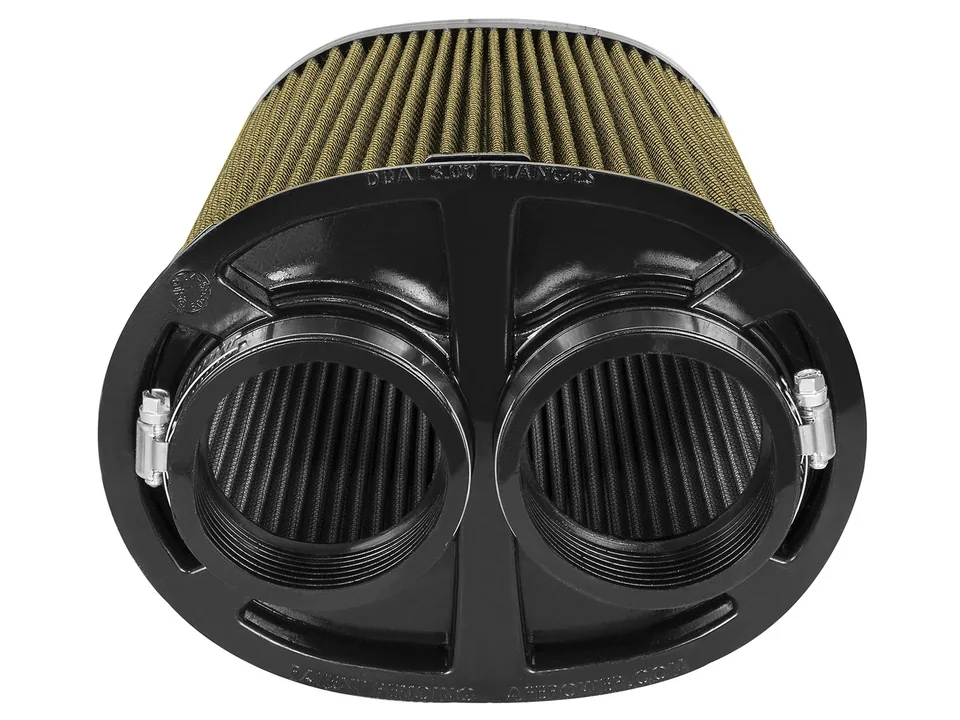aFe Momentum Intake Rep Air Filter w/PG7 Media-3in F (Dual) x (8.25x6.25)in B x (7.25x5)in T x 9in H 72-91115 3 of 4