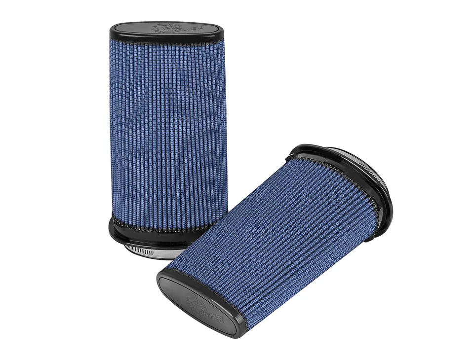 aFe Momentum Replac Air Filter w/Pro 5R Media (Pair) 5x2.25in F/6.25x3.75in B/5.25x2.25in T/11in H 24-90109-MA 1 of 4