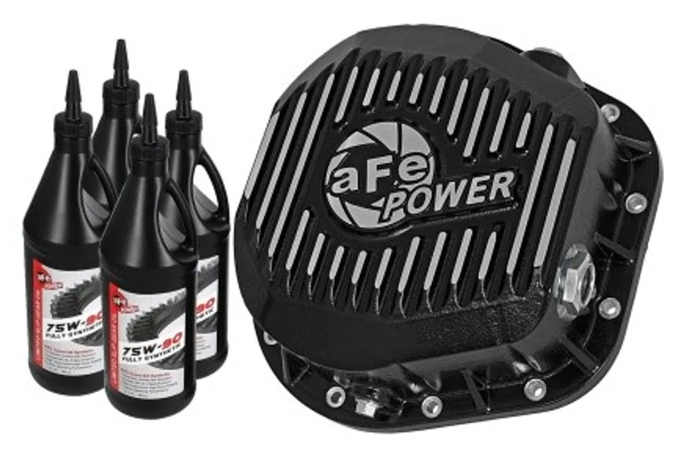 aFe Pro Series Rear Diff Cover Kit Black w/ Gear Oil 86-16 Ford F-250/F-350 V8 7.3L/6.0L/6.4L/6.7L 46-70022-WL 1 of 1