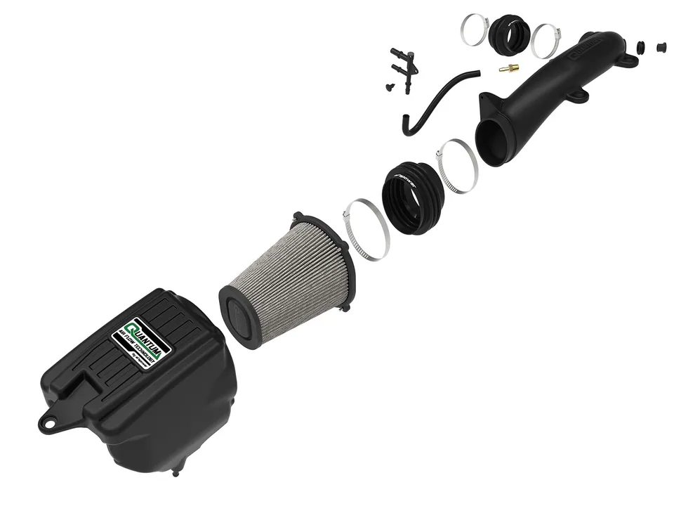 aFe Quantum Pro DRY S Cold Air Intake System 18-20 Jeep Wrangler JL L4-2.0L (t) 53-10019D 2 of 6
