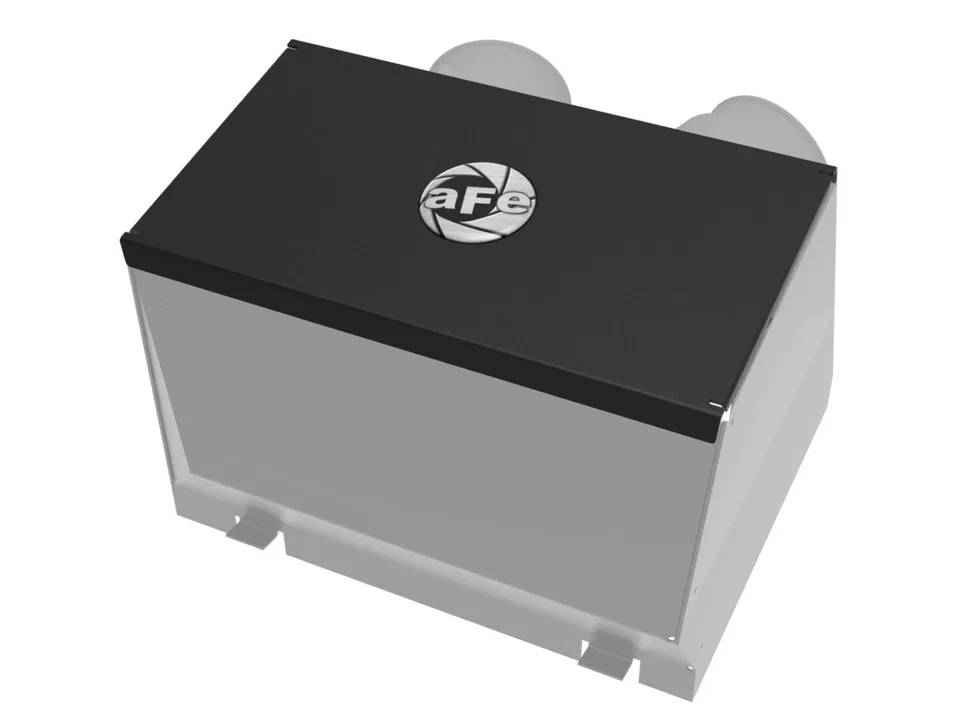 aFe Rapid Induction Intake System Cover, Black, 19-20 Ford Edge Ecoboost V6 2.7L (tt) 52-10003C 2 of 6
