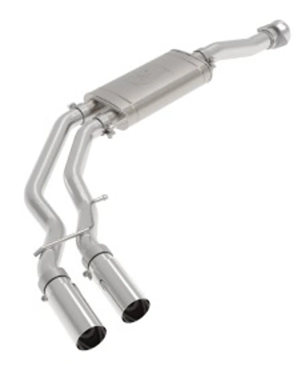 aFe Rebel 3in 409 SS Cat-Back Exhaust 2021 Ford F-150 V6 2.7L/3.5L (tt)/V8 5.0L w/ Polished Tips 49-43128-P 1 of 1