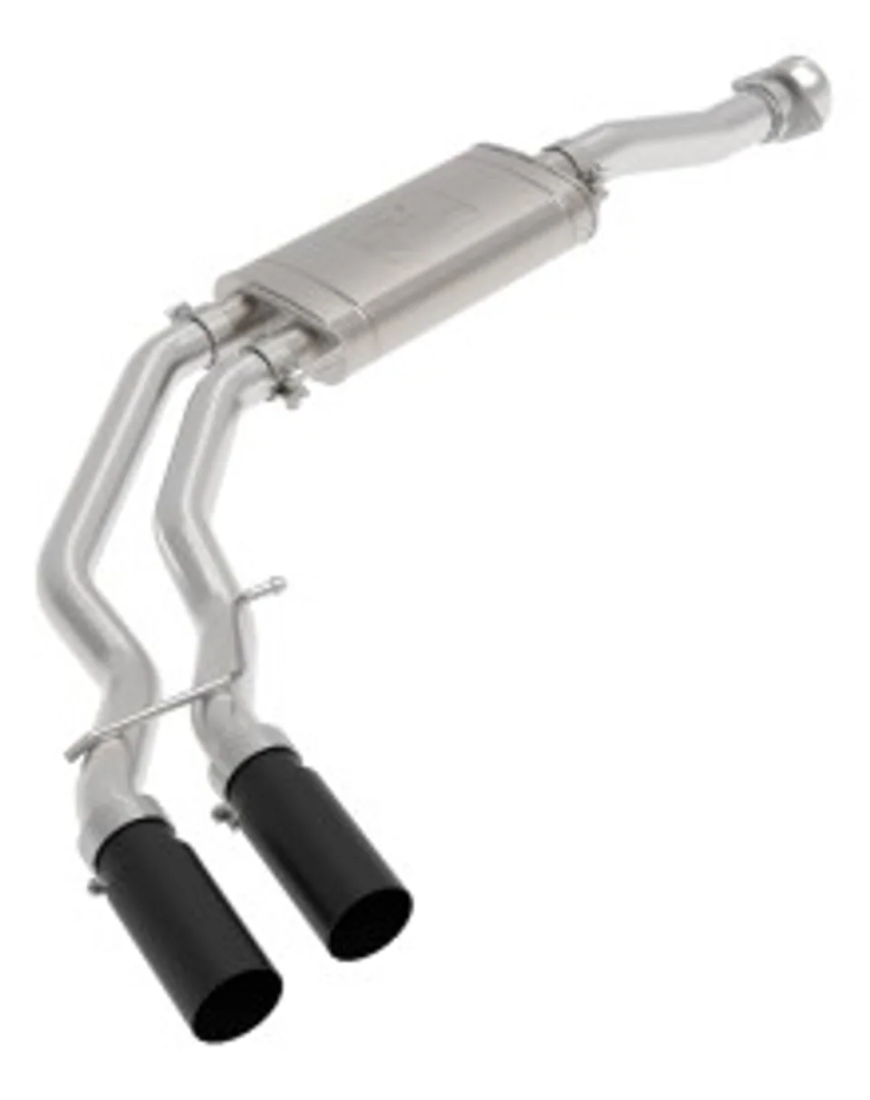 aFe Rebel 3in 409 SS Cat-Back Exhaust 2021 Ford F-150 V6 2.7L/3.5L (tt)/V8 5.0L w/ Black Tips 49-43128-B 1 of 1