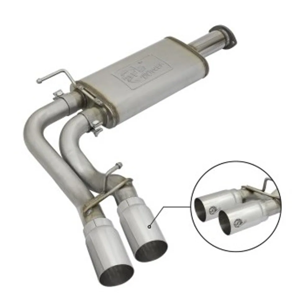 aFe Rebel Exhausts Cat-Back SS w/Polished Tip 16 Toyota Tacoma V6-3.5L 49-46032-P 1 of 1
