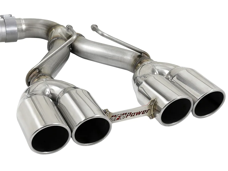 aFe Rebel Series 2.5in 304 SS Cat-Back Exhaust w/ Polished Tip 18-20 Jeep Wrangler (JL) 49-38073-P 2 of 6